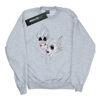 (XL, Heather Grey) Disney Womens/Ladies Wicked Women Sweatshirt