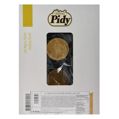 Pidy Gluten Free Pastry Case Tartelettes Neutral, 8.5 cm - Pack of