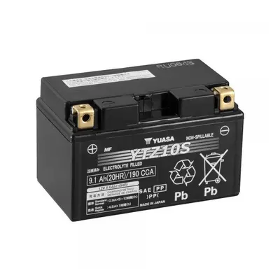 Yuasa Battery YTZ10S-12V High Performance MF VRLA Factory Activated Sealed