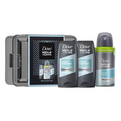 Dove Men + Care Mini Tin Gift Set, Shower Gel & Deodorant, Fathers, Boys & Dads