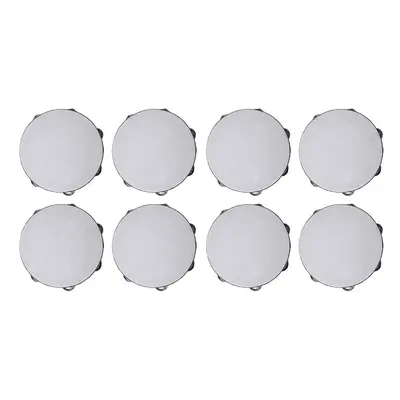 8pcs inch Musical Tambourine Tamborine Drum Round Percussion Gift for KTV Party