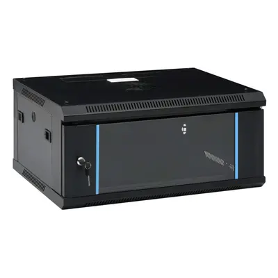 vidaXL 4U Wall Mounted Network Cabinet 19" IP20 Wall-mounted Data Storage