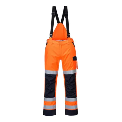 (L, Orange/Navy) Portwest Mens Multi Norm Modaflame Waterproof Trousers