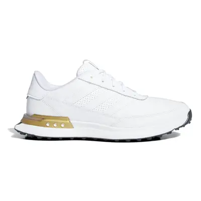 (UK 8, FTW White/Gold Metallic) adidas Golf Mens S2G Spikeless Leather Textile Waterproof Golf S