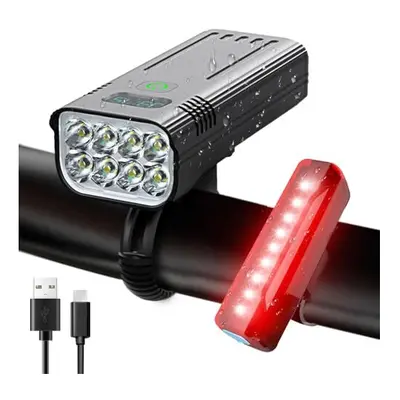 Victoper Bike Lights Front And Back, Upgrade Super Bright Lumen 8LED Bicycle Lights Durable IPX5