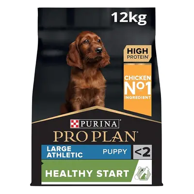 PRO PLANÂ® Large Athletic Puppy Healthy Start Dry Dog Food Chicken 12kg