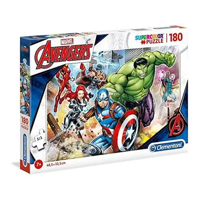 Clementoni - - Supercolor Puzzle for Children - Marvel The Avengers-180 Pieces