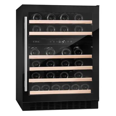 CDA CFWC604BL Free Standing Wine Cooler Fits Bottles Black G