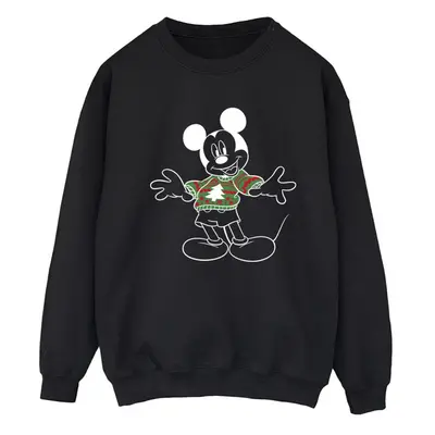 (XL, Black) Disney Womens/Ladies Mickey Mouse Xmas Jumper Sweatshirt