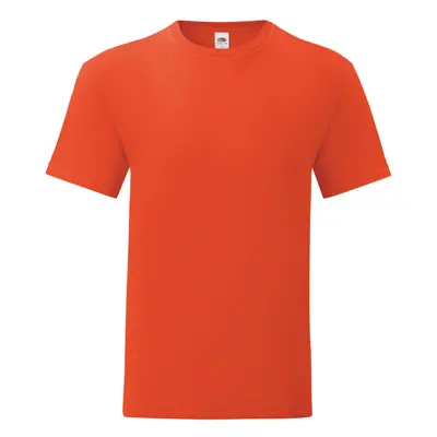 (3XL, Flame Orange) Fruit Of The Loom Mens Iconic T-Shirt (Pack Of 5)