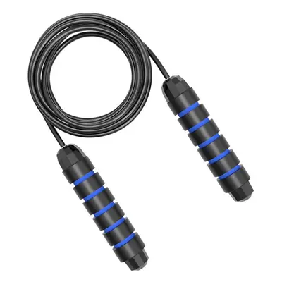 (Blue) Jump Skipping Rope Cable Adjustable Exercise Training Crossfit Gym Sports Fitness Workout