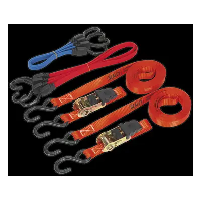 Ratchet Strap & Bungee Cord Set 6pc