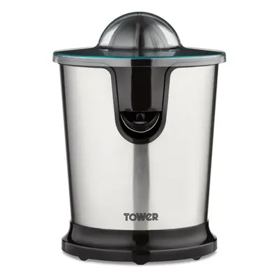 Tower T12062 Freeflow Citrus Juicer with Flexible Anti-Drip Spout, 85W, Stainless Steel