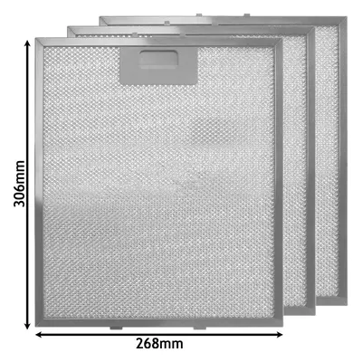 UNIVERSAL Cooker Hood Filter Extractor Vent Fan Metal Mesh x 267mm x