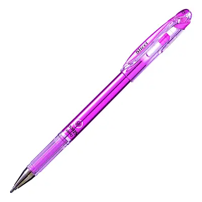 Pentel Arts Slicci Metallic 0.8 mm Needle Tip Gel Pen Metallic Pink I