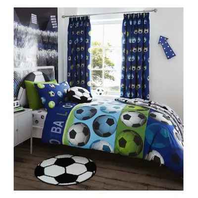 Catherine Lansfield Kids Football Duvet Cover Set, Blue, Single