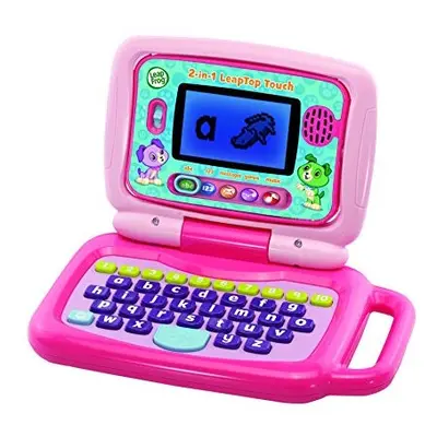 2 in LeapTop Touch Laptop, Pink, Learning Tablet for Kids with Modes of Play, Kids Laptop with L