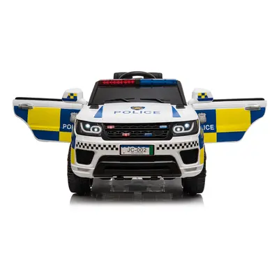 Electric Car for to Years Kids Police Ride Ons SUV Car w/ Remote/Music/Light