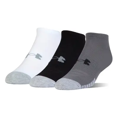 (L, Steel) Under Armour Unisex UA Heatgear NS Anti-Odor Arch Support Mesh Socks