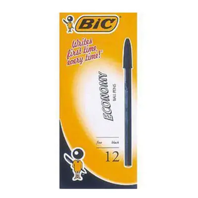 (Black) BiC Economy Medium Ballpoint Pen (12/box)