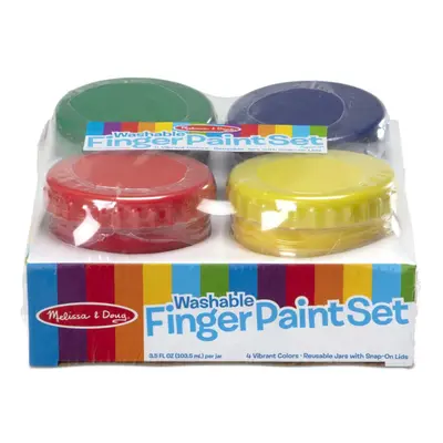 Melissa Doug Finger Paint Set pcs Red Yellow Blue Green