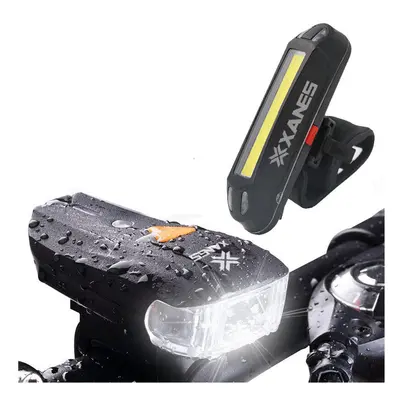 600LM German Standard Bike Front Light 500LM USB Rechargeable LED Bike Taillight Set