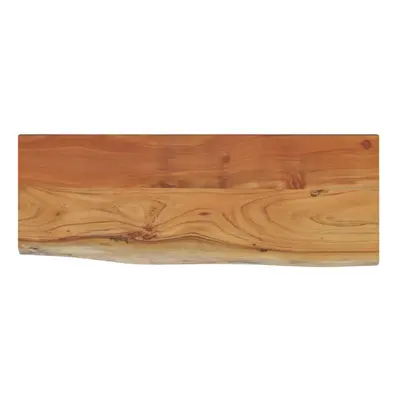 vidaXL Wall Shelf Floating Shelf Rack Rectangular Solid Wood Acacia Live Edge