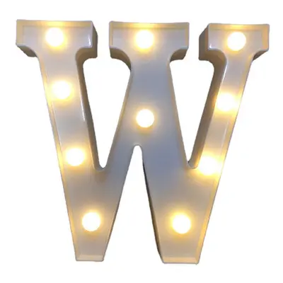 (W) LED English Letter And Symbol Pattern Night Light Home Room Proposal Decor Creative Modeling