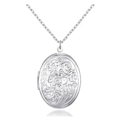 Silver Plated Oval Locket