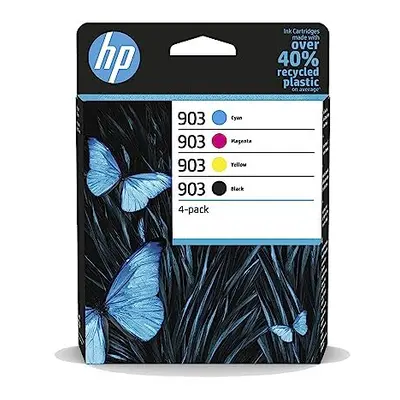 HP 6ZC73AE Original Ink Cartridges, Black/Cyan/Magenta/Yellow, Multipack, Count Pack of 1, Packa