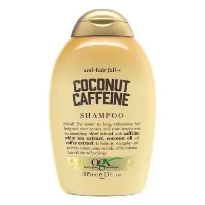 OGX AntiHair Fall Coconut Caffeine Strengthening Shampoo with Caffeine Coconut Oil Coffee Extrac