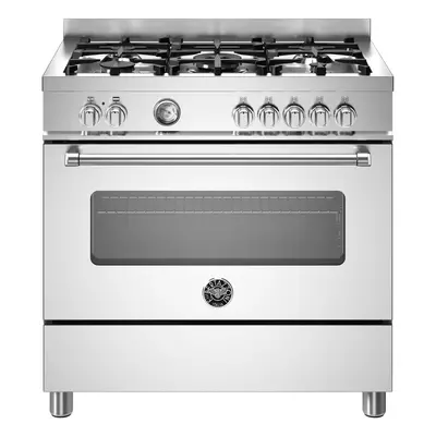 Bertazzoni Master Series 90cm Dual Fuel Range Cooker - Stainless Steel - A Rated