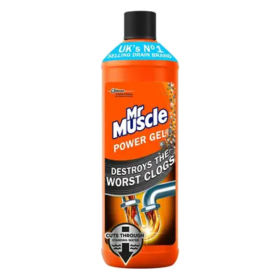 Mr Muscle Power Gel Drain Unblocker 1L, Pack of