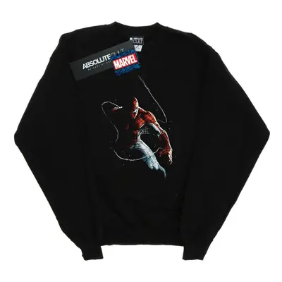 (XXL, Black) Marvel Mens Spider-Man Painting Sweatshirt