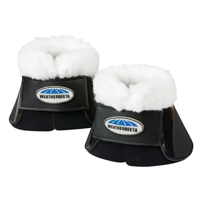 (Pony, Black) Weatherbeeta Fleece Trim Impact Bell Boots