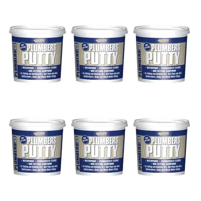 Everbuild Plumbers Putty, Beige, g PLUMB7 (Pack of 6)