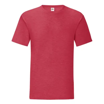 (3XL, Heather Red) Fruit Of The Loom Mens Iconic T-Shirt (Pack Of 5)