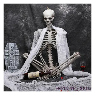 170CM Skeleton Full Size Poseable Human Halloween Party Prop Haunted House Decor