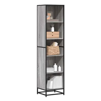 vidaXL Book Cabinet Grey Sonoma 40x35x170.5 cm Engineered Wood bookcase