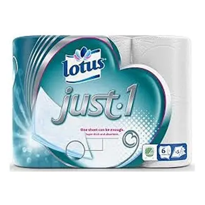 Lotus JUST1Â Set of 6Â Toilet Paper Roll