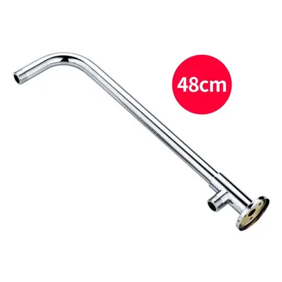 (48cm) 37cm/48cm Rain Shower Head Wall Arm Stainless Steel Extension Water Pipe with Base Mount