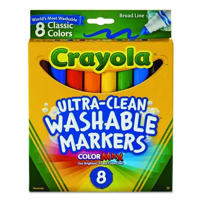 Crayola Broad Line Washable Markers-Classic Colors 8/Pkg