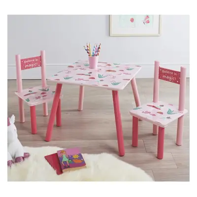 Wooden Table and Chairs Kids Set Sturdy Furniture for Toddlers