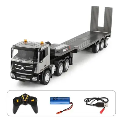 (white) Rc Platform Trailer 1/24 9ch Remote Control Trailer Truck Tractor 2.4g Radio Control Fla