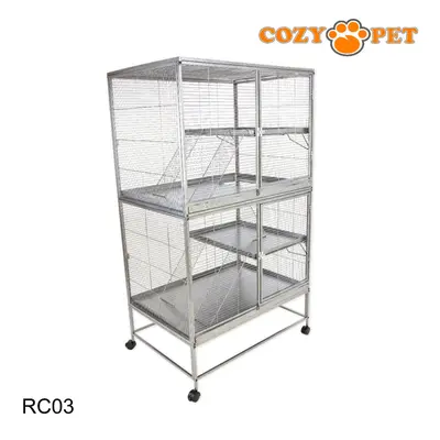 Rodent Cage by Cozy Pet Rat, Ferret, Chinchilla, Degu, Small Pets RC03