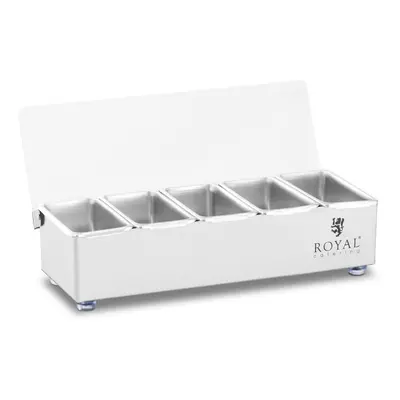 Royal Catering RCCBSP Ingredient Container Stainless Steel x 0.4 Top Shelf Stainless Steel