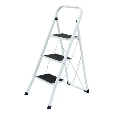 Oypla Foldable Step Ladder Stepladder Non Slip Tread Safety Steel