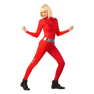 (XS (32/34)) Women's red shock spy costume