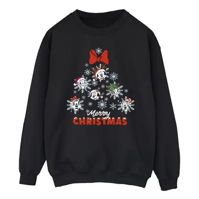 (XXL, Black) Disney Mens Mickey Mouse And Friends Christmas Tree Sweatshirt