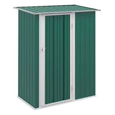 Outsunny Outdoor Storage Shed Steel Garden Shed w/ Lockable Door Green